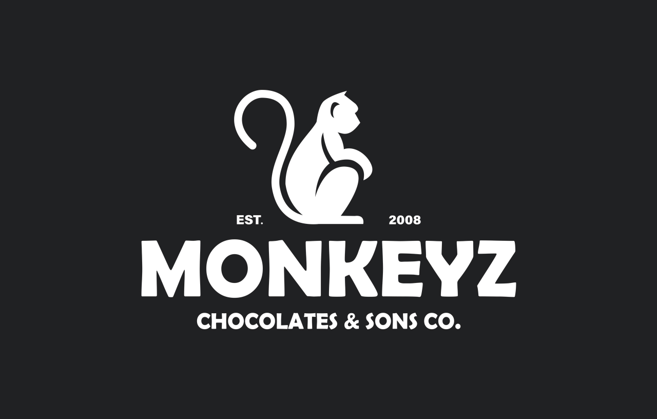 Monkeyz Chocolates Logo Identity Design Agency Ipswich Uncuva Design Ltd