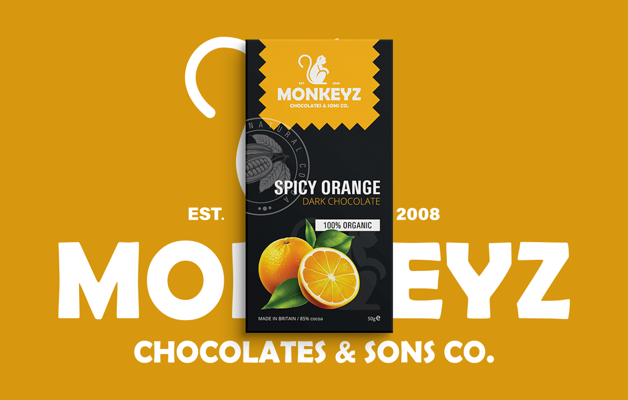 Monkeyz Chocolates Online Packaging Design Agency Ipswich Uncuva Design Ltd