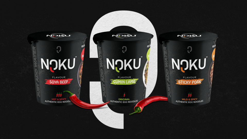 Noku Pot Noodle E-Commerce Packaging Design Agency in Ipswich Suffolk Uncuva