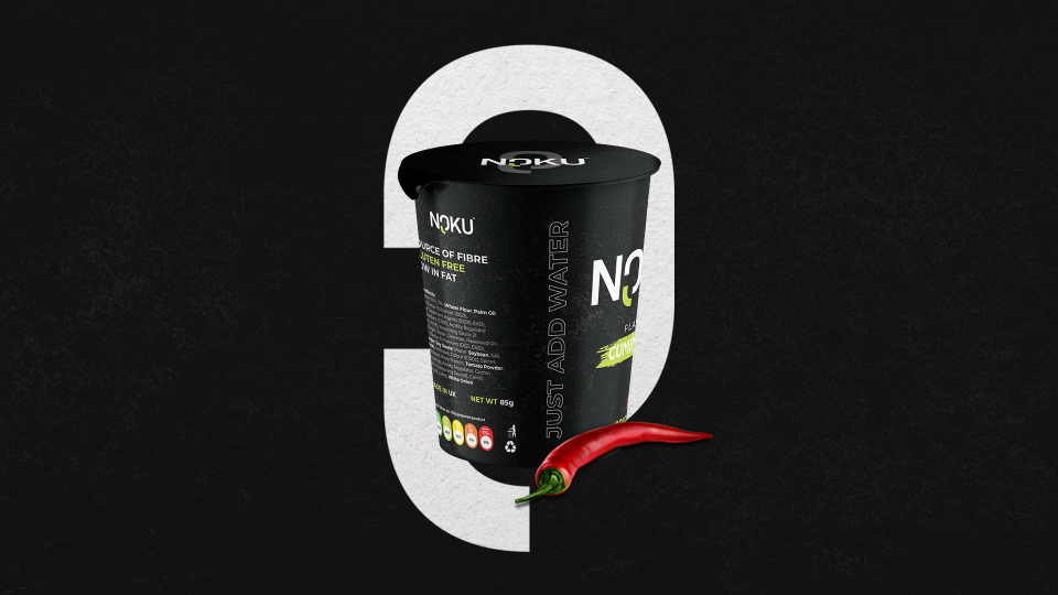 Noku Pot Noodle Retail Packaging Design Agency in Ipswich Uncuva