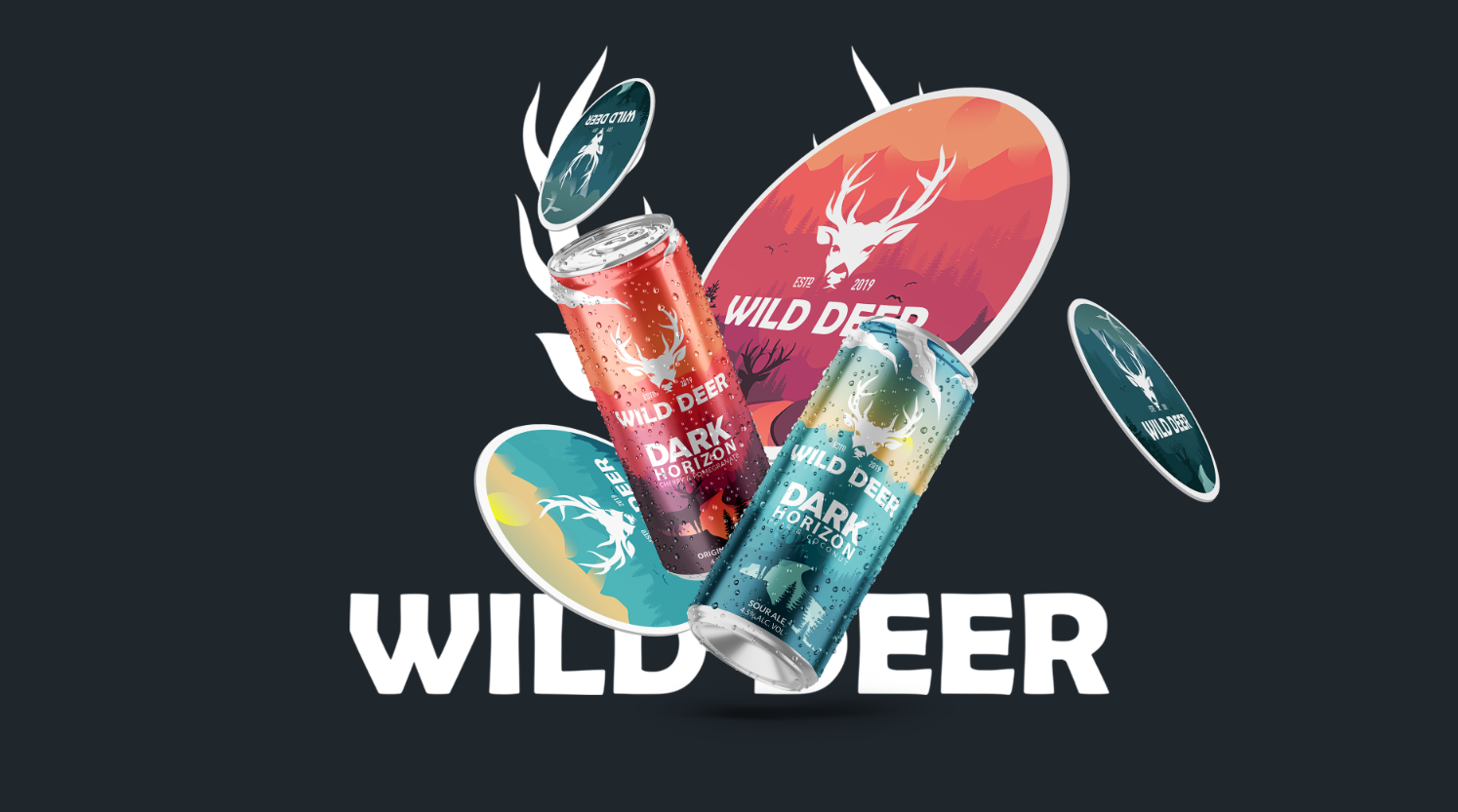 Wild Deer Beer Can Packaging Design Agency in Ipswich Uncuva
