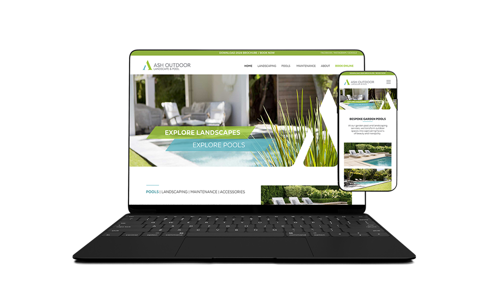 Landscaping & Pools Web Design Ipswich by Uncuva