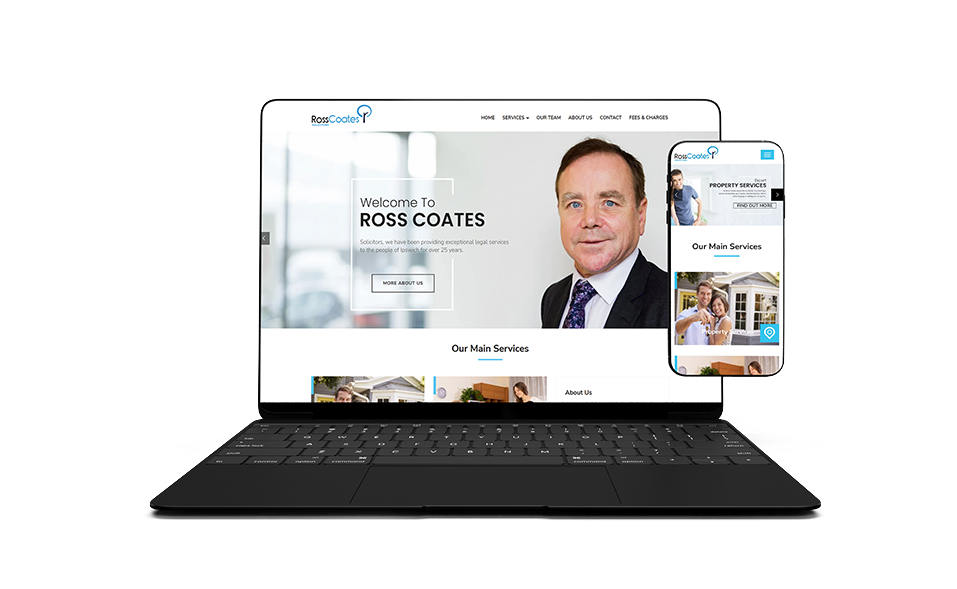 Ross Coates Solicitors Web Design Ipswich by Uncuva
