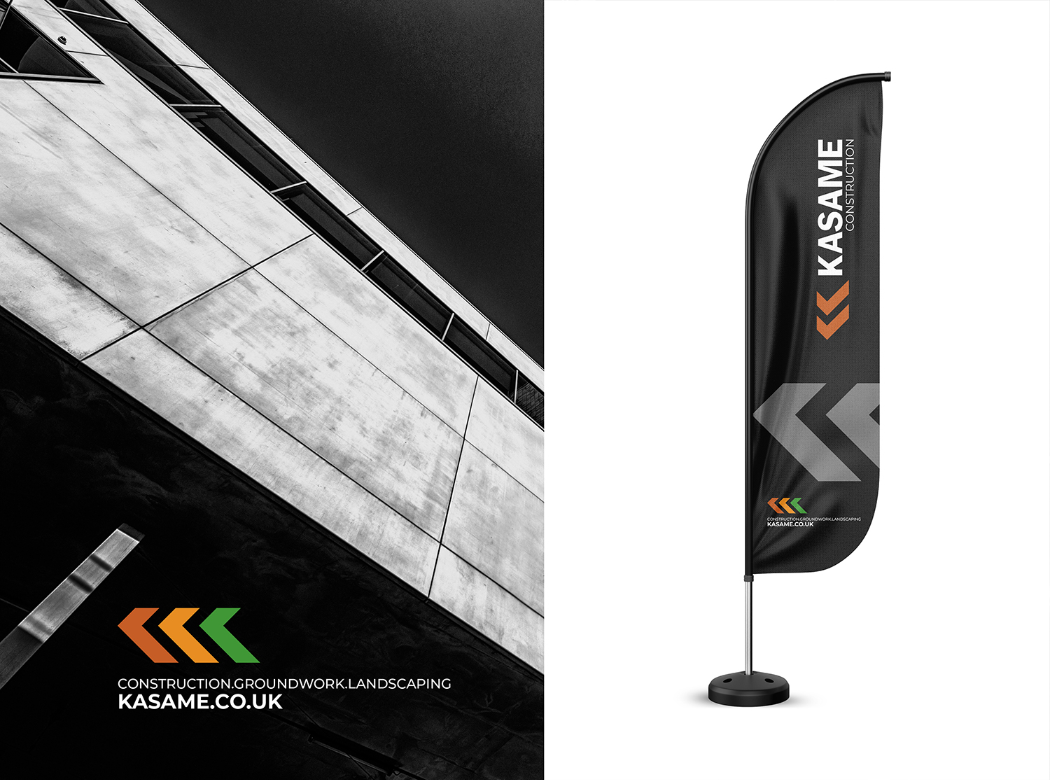 Kasame Construction Ltd Branding Logo Design Agency Ipswich by Uncuva Design Ltd