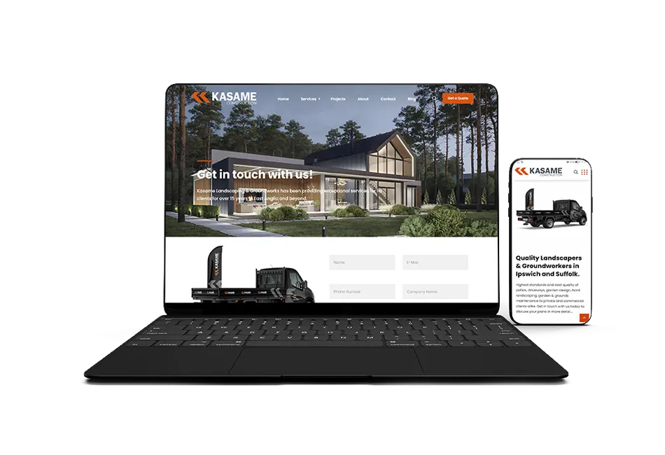 Groundworks and Construction Website Design Agency Ipswich Uncuva Design Ltd