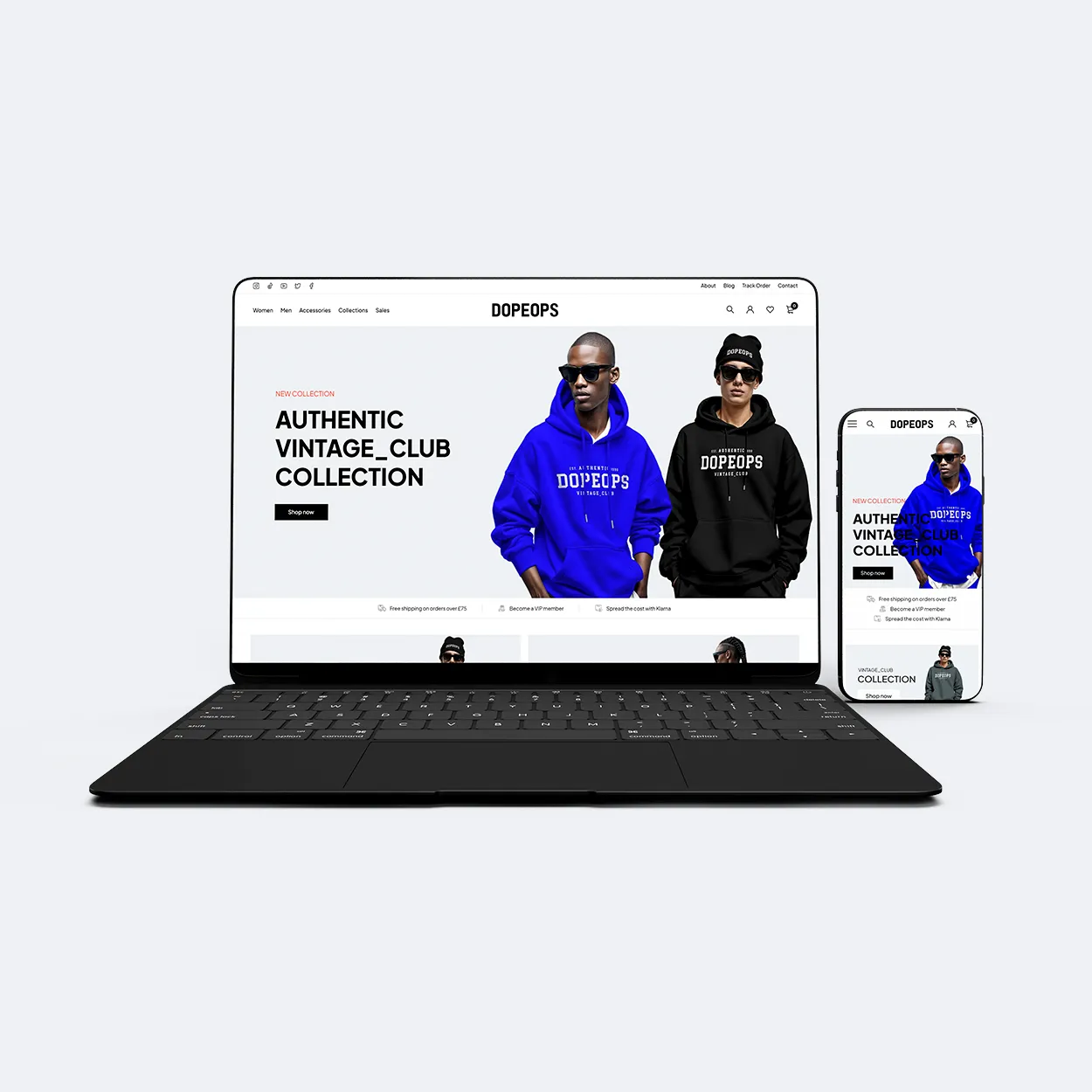 Dopeops Luxury Streetwear Brand UK eCommerce Web Development Suffolk by Uncuva