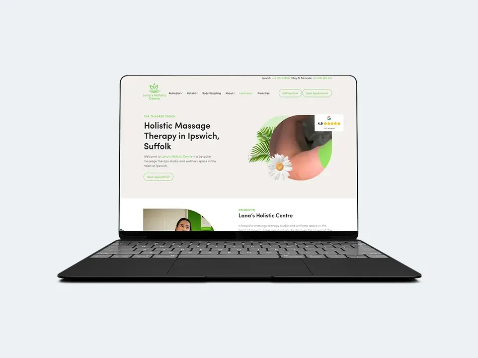 Beauty Massage Lanas Holistic Centre SEO Agency in Ipswich by Uncuva (2)