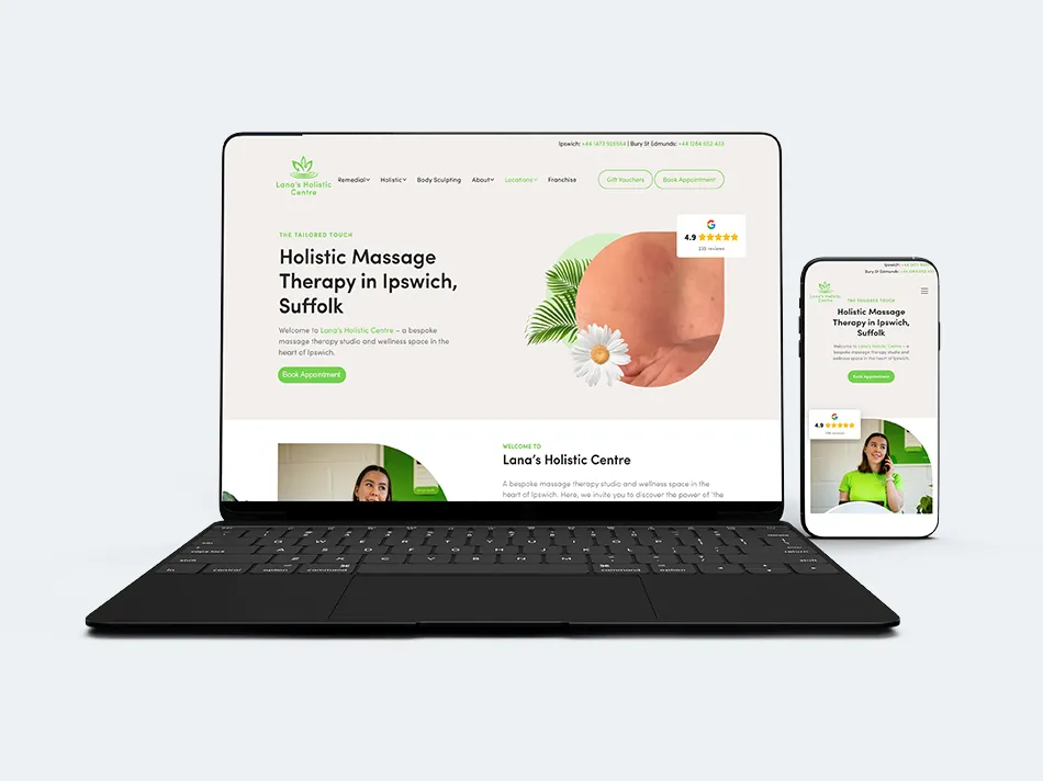 Beauty Massage Lanas Holistic Centre SEO Agency in Ipswich by Uncuva (5)